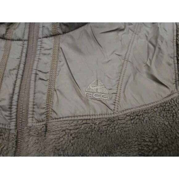 Nike Fleece Jacket Women's Small Brown Soft ACG Sherpa Fleece Zip Up Retro Y2K - Picture 6 of 8